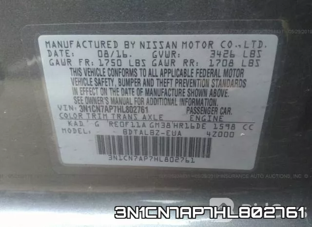3N1CN7AP7HL802761 фото 10