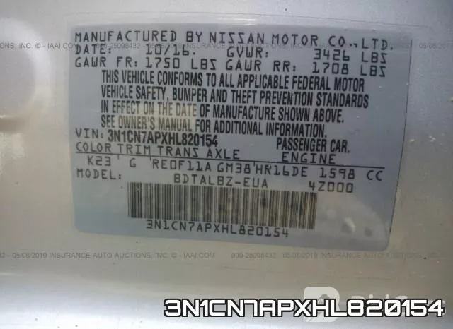 3N1CN7APXHL820154 фото 10