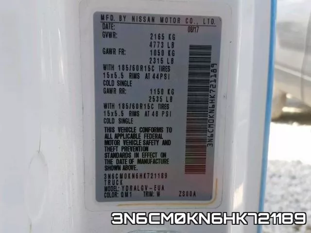 3N6CM0KN6HK721189 фото 2