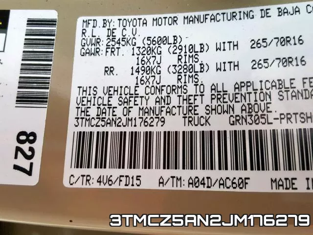 3TMCZ5AN2JM176279 фото 2