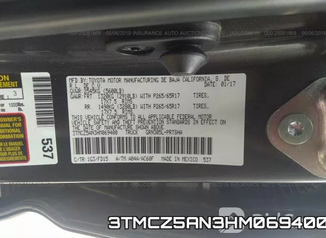 3TMCZ5AN3HM069400 фото 10