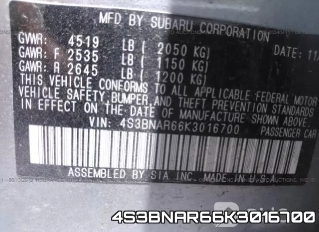 4S3BNAR66K3016700 фото 9