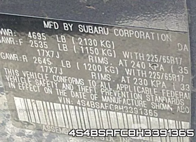 4S4BSAFC8H3391365 фото 10