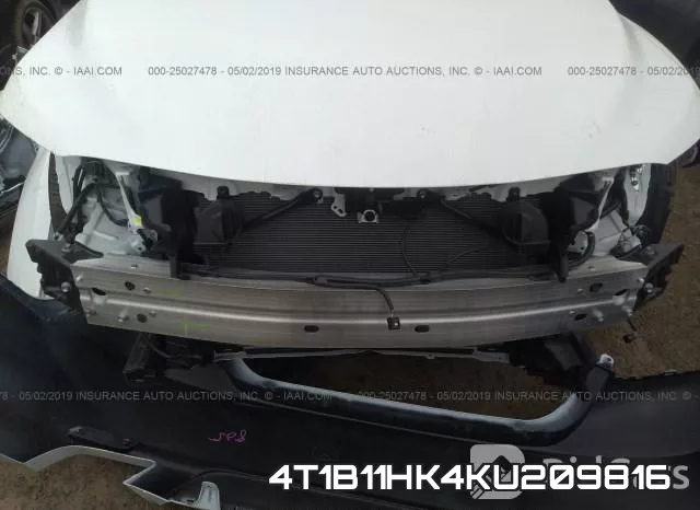 4T1B11HK4KU209816 фото 7