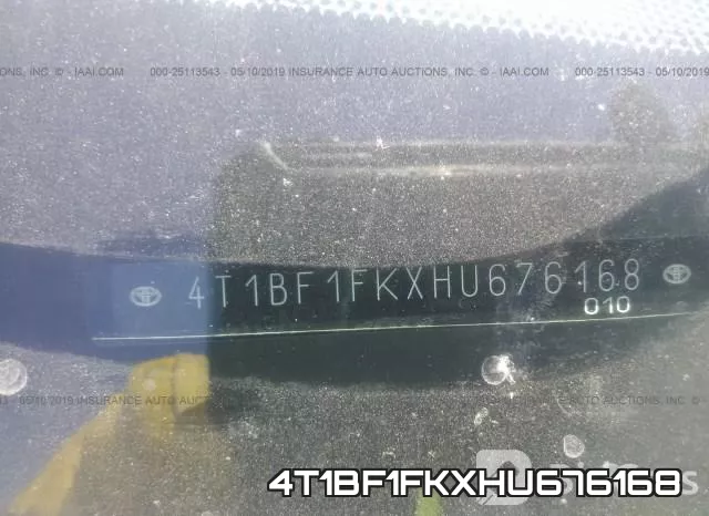 4T1BF1FKXHU676168 фото 10