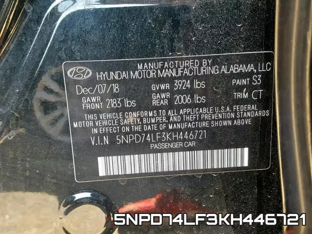 5NPD74LF3KH446721 фото 2