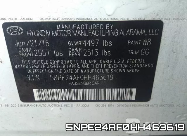 5NPE24AF0HH463619 фото 10