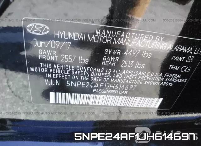 5NPE24AF1JH614697 фото 10