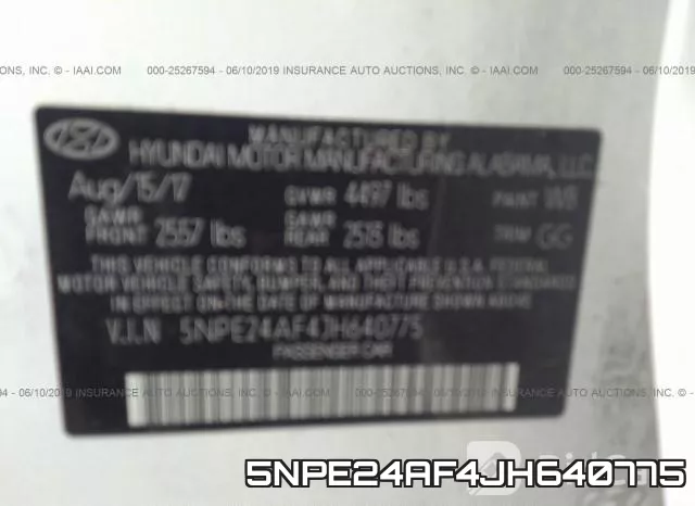 5NPE24AF4JH640775 фото 10
