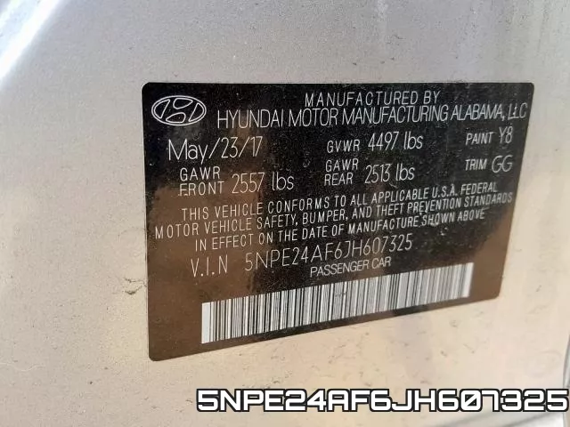 5NPE24AF6JH607325 фото 2