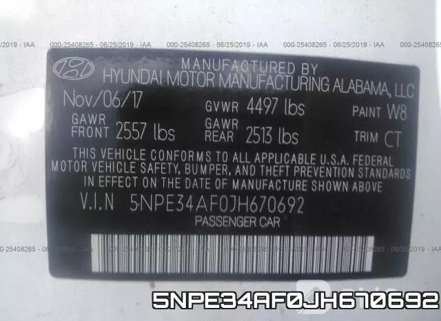 5NPE34AF0JH670692 фото 8