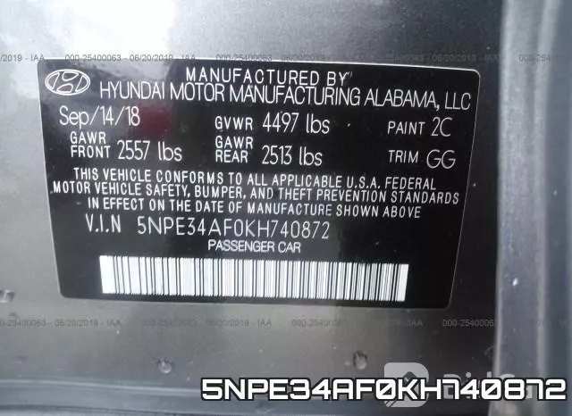 5NPE34AF0KH740872 фото 10