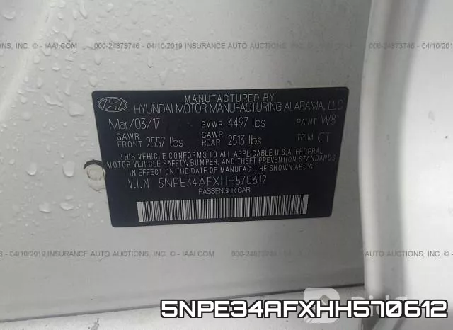 5NPE34AFXHH570612 фото 10