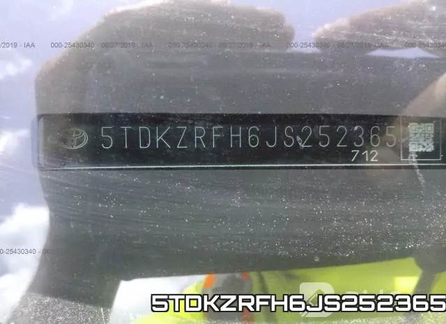 5TDKZRFH6JS252365 фото 8