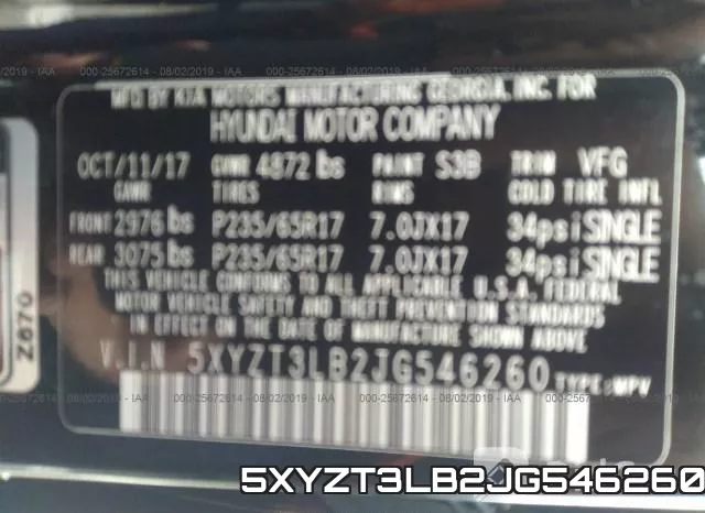 5XYZT3LB2JG546260 фото 10