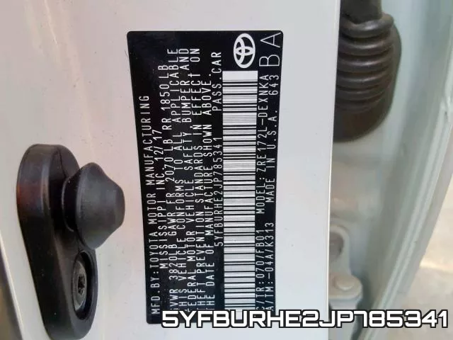 5YFBURHE2JP785341 фото 2