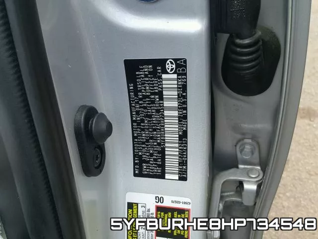 5YFBURHE8HP734548 фото 2