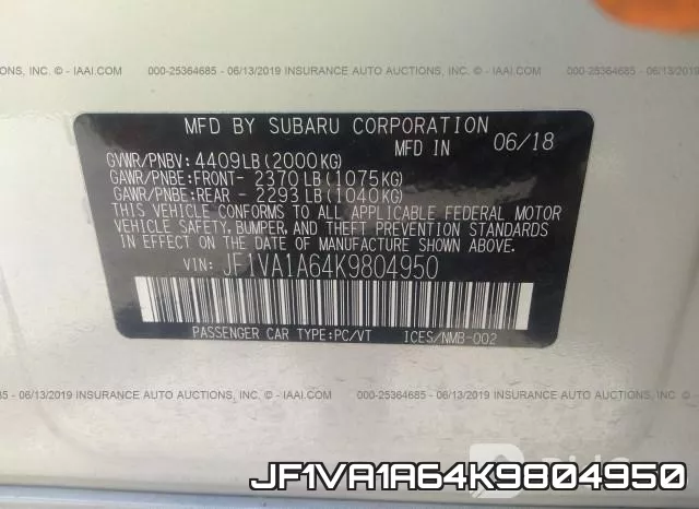 JF1VA1A64K9804950 фото 10