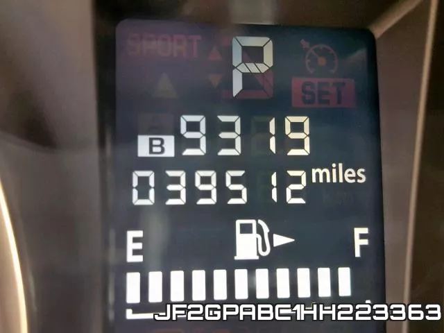 JF2GPABC1HH223363 фото 9