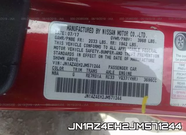 JN1AZ4EH2JM571244 фото 10