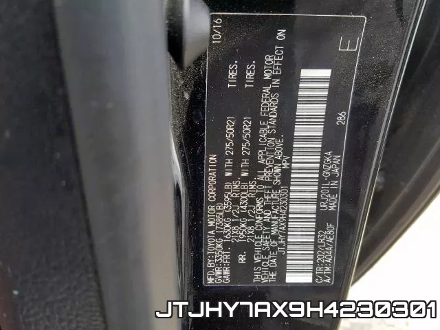 JTJHY7AX9H4230301 фото 2