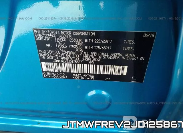 JTMWFREV2JD125867 фото 10