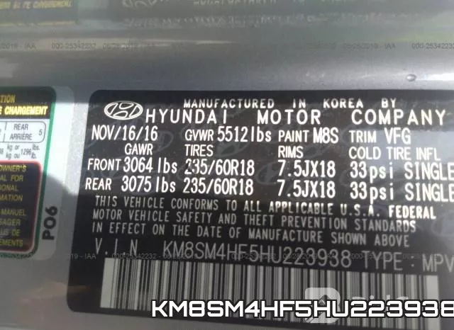 KM8SM4HF5HU223938 фото 10