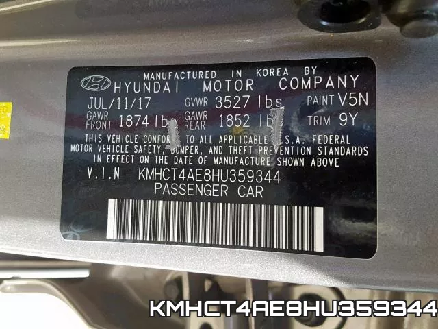 KMHCT4AE8HU359344 фото 2