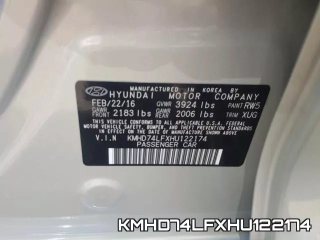KMHD74LFXHU122174 фото 2