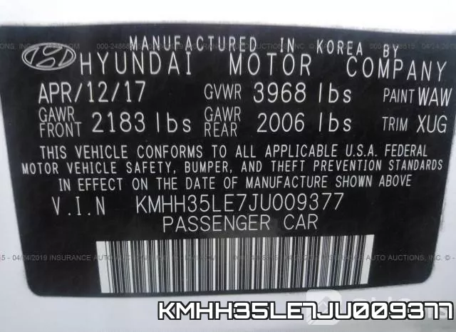 KMHH35LE7JU009377 фото 10