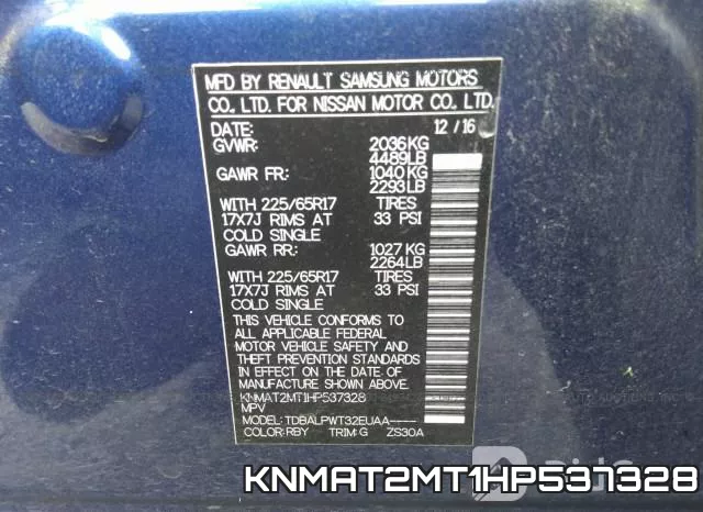 KNMAT2MT1HP537328 фото 10