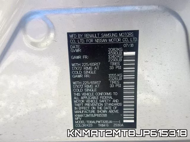 KNMAT2MT8JP615318 фото 2