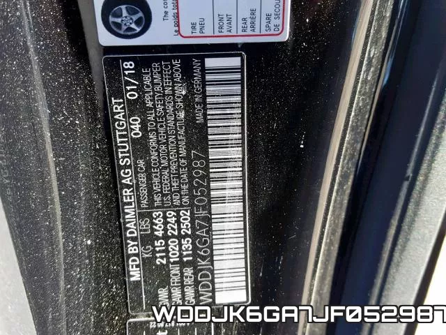 WDDJK6GA7JF052987 фото 2