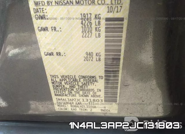 1N4AL3AP2JC131803 фото 10