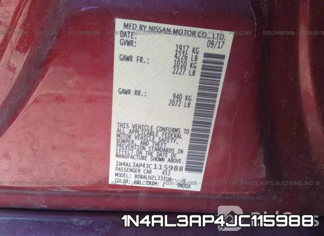 1N4AL3AP4JC115988 фото 10