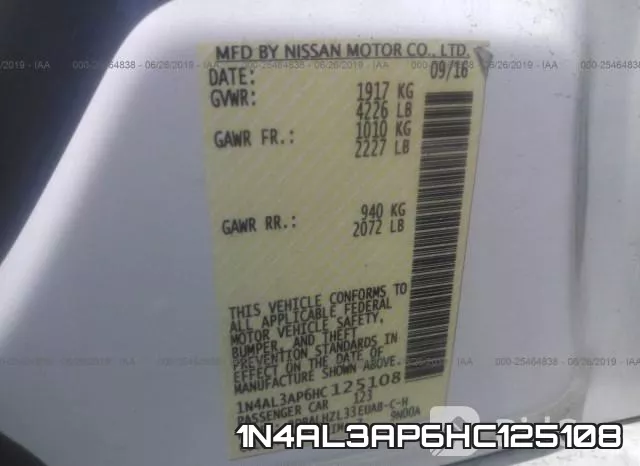 1N4AL3AP6HC125108 фото 10