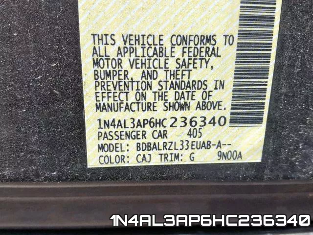 1N4AL3AP6HC236340 фото 2