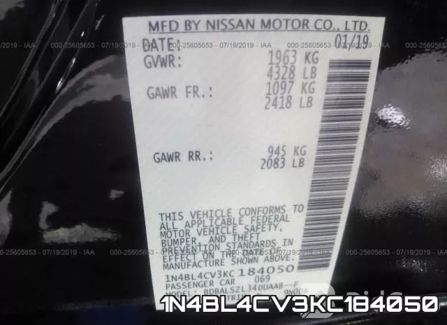 1N4BL4CV3KC184050 фото 10