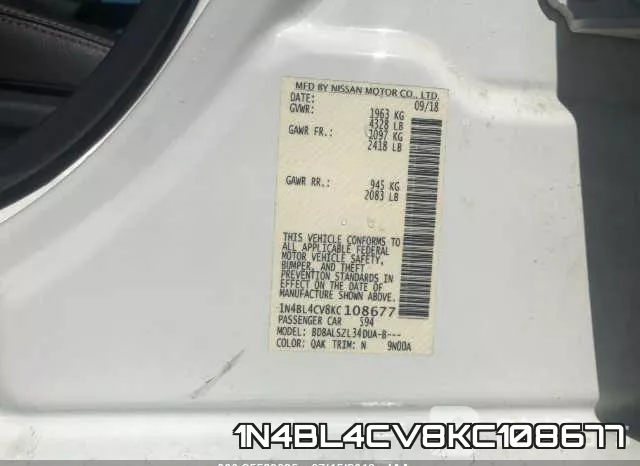 1N4BL4CV8KC108677 фото 10