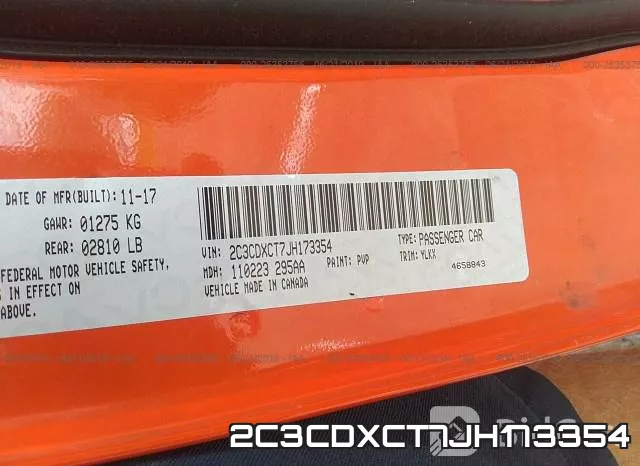 2C3CDXCT7JH173354 фото 10