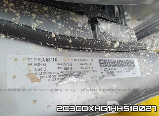 2C3CDXHG1HH518027 фото 10