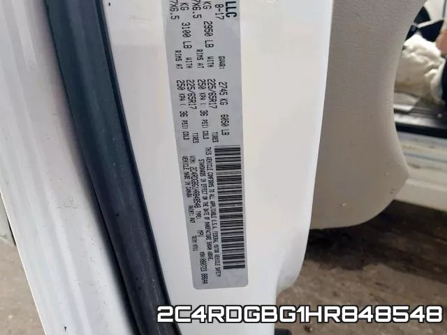 2C4RDGBG1HR848548 фото 2