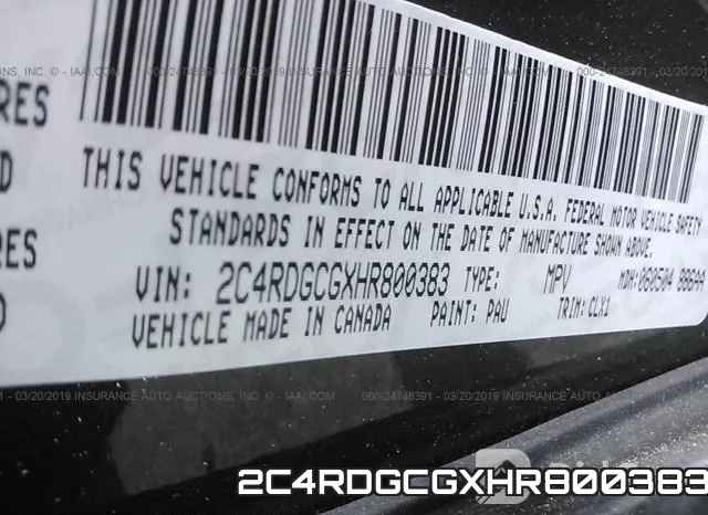 2C4RDGCGXHR800383 фото 10