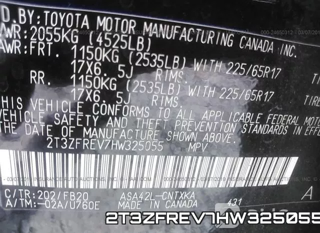 2T3ZFREV7HW325055 фото 10