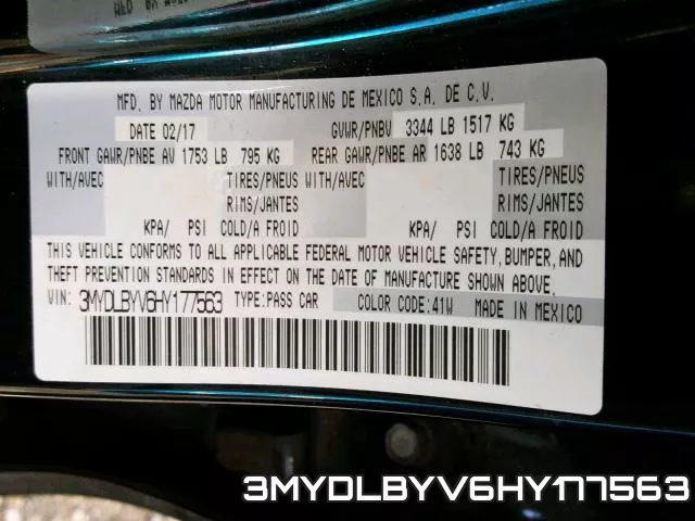 3MYDLBYV6HY177563 фото 2