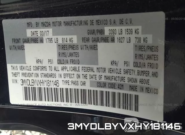 3MYDLBYVXHY181146 фото 10