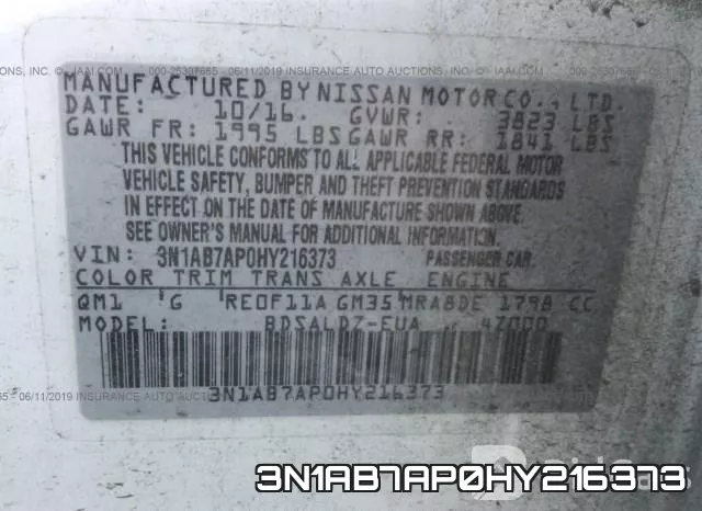 3N1AB7AP0HY216373 фото 10