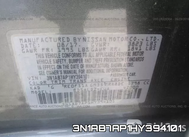 3N1AB7AP1HY394101 фото 10