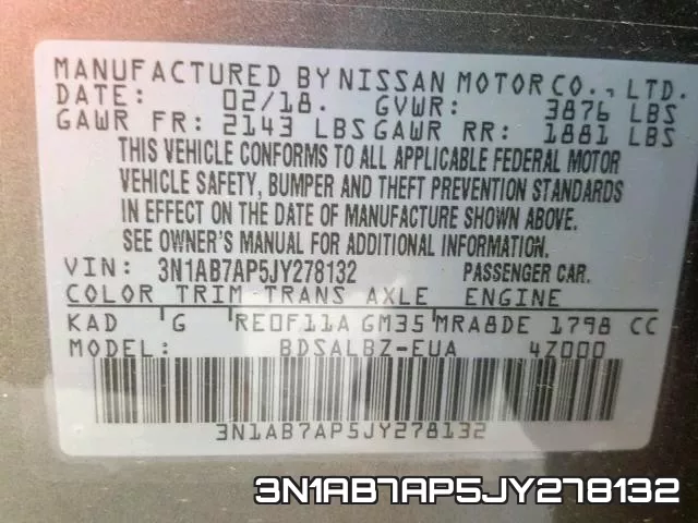 3N1AB7AP5JY278132 фото 2