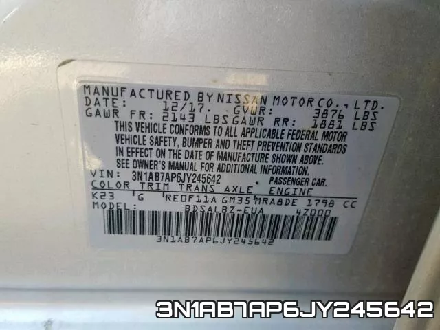 3N1AB7AP6JY245642 фото 2